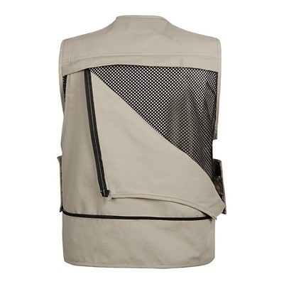 Lightweight mens vest with pockets back