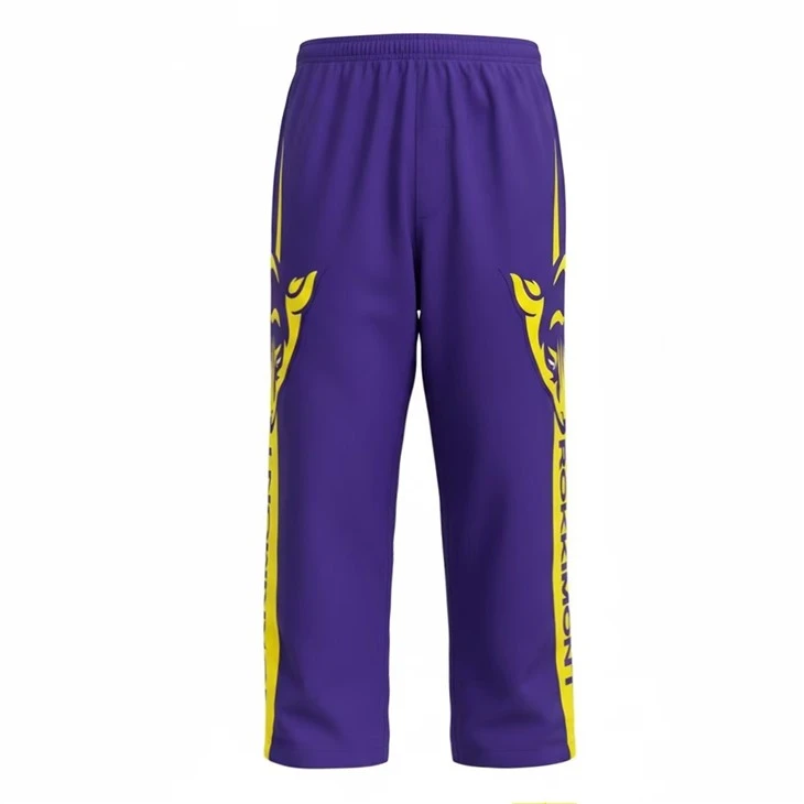 Ανδρικό Purple Big Patch παντελόνι πίστας Streetwear